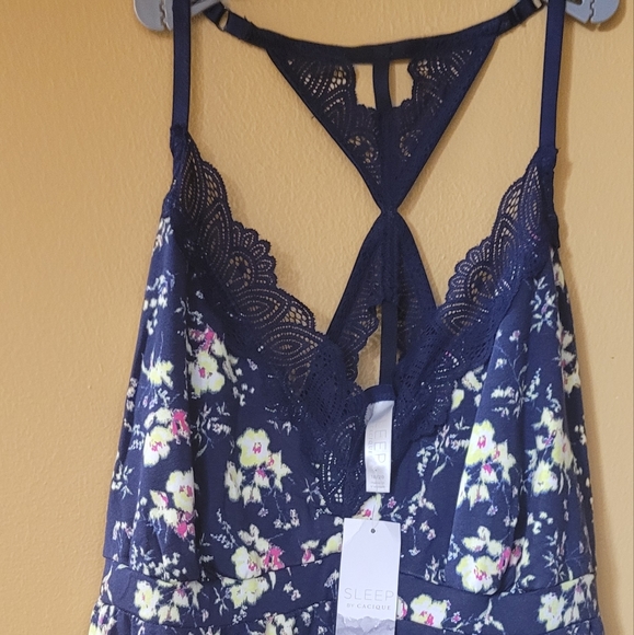 Comfy Cotton Blend Lace-Back Chemise NWT 😴🥱😴 - Picture 1 of 5